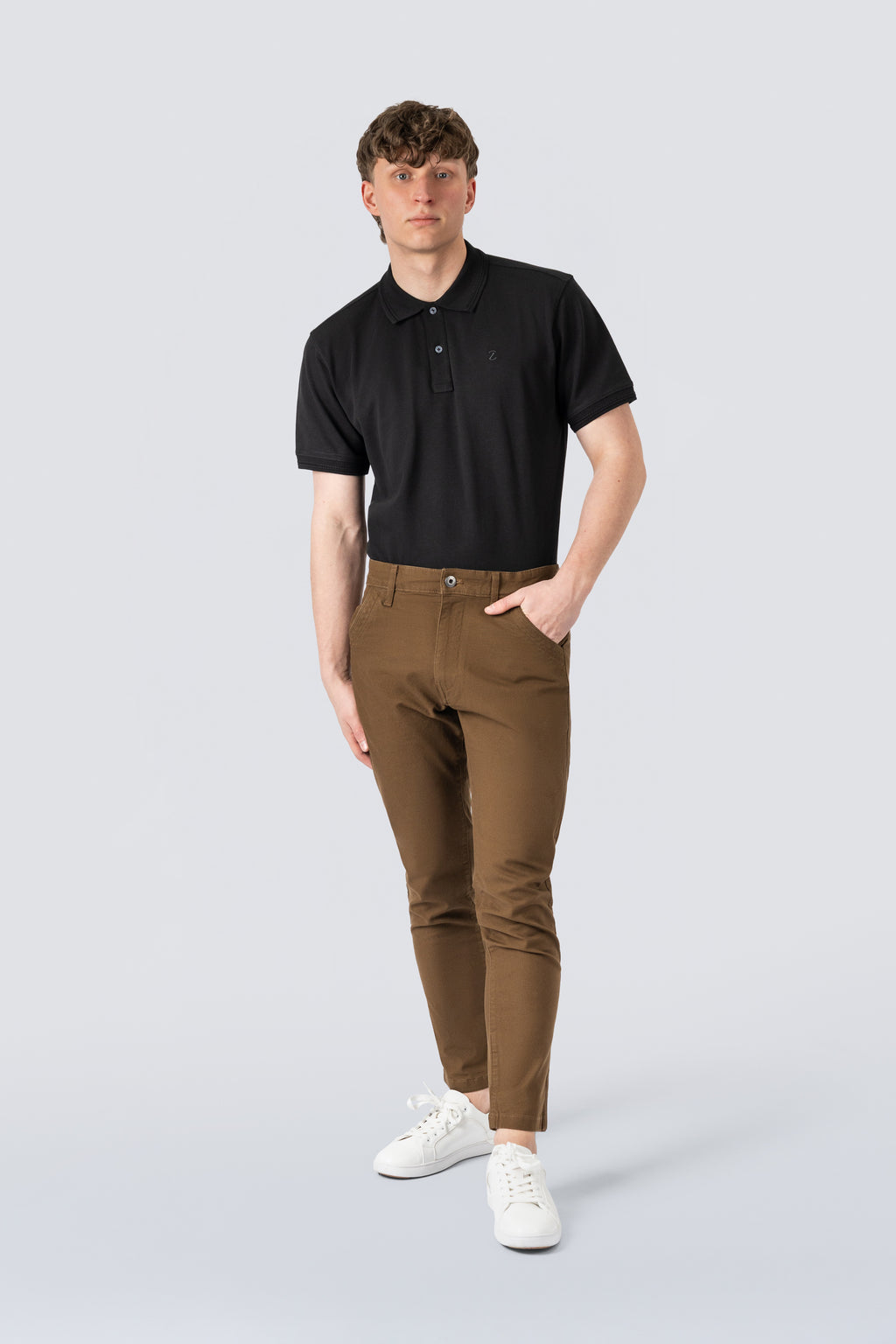 ZEHN Chinohose Herren Stretch Canvas