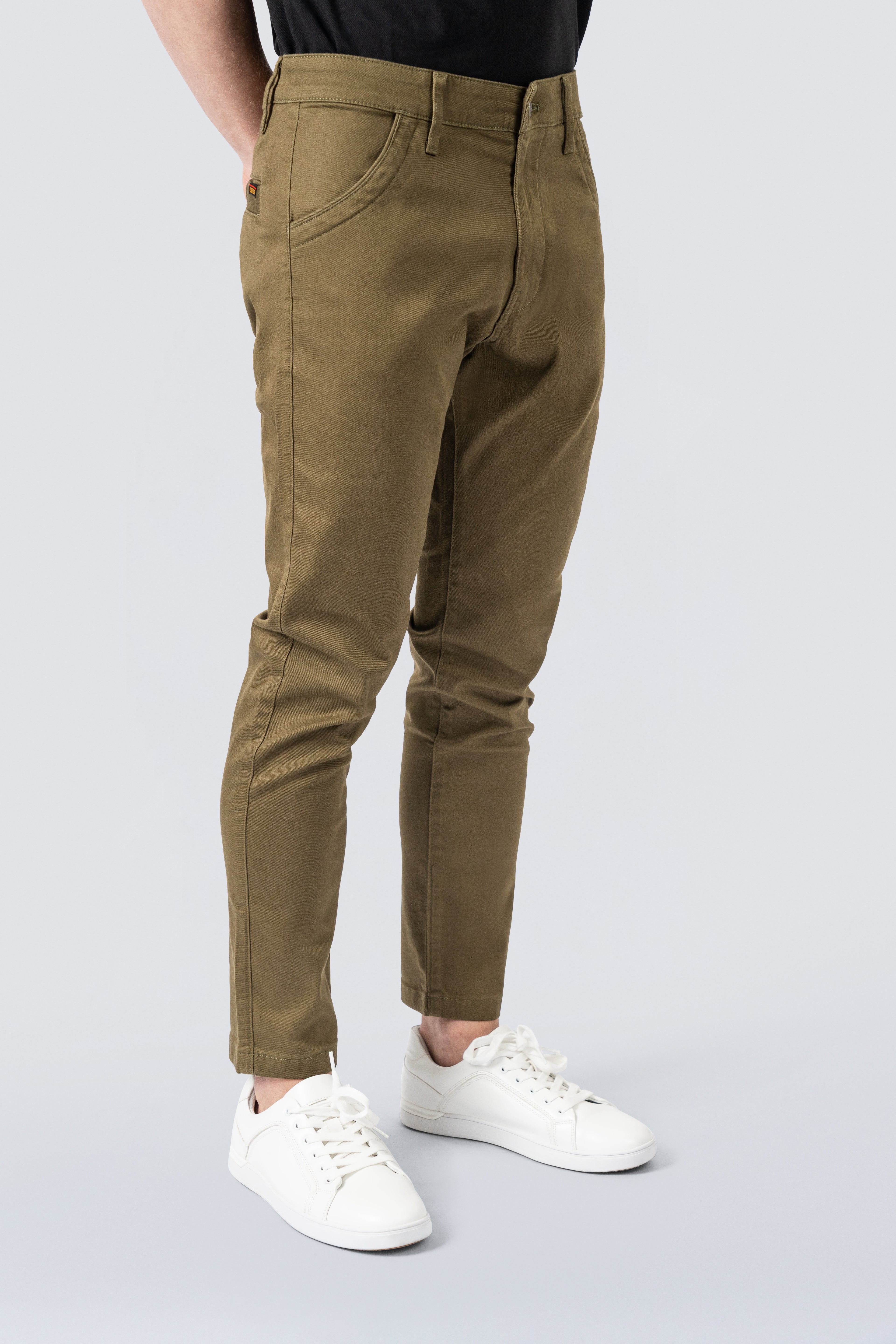 ZEHN Chinohose Herren Stretch Canvas