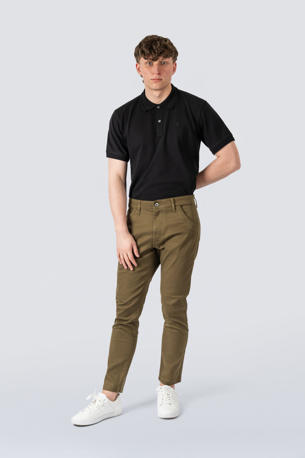 ZEHN Chinohose Herren Stretch Canvas