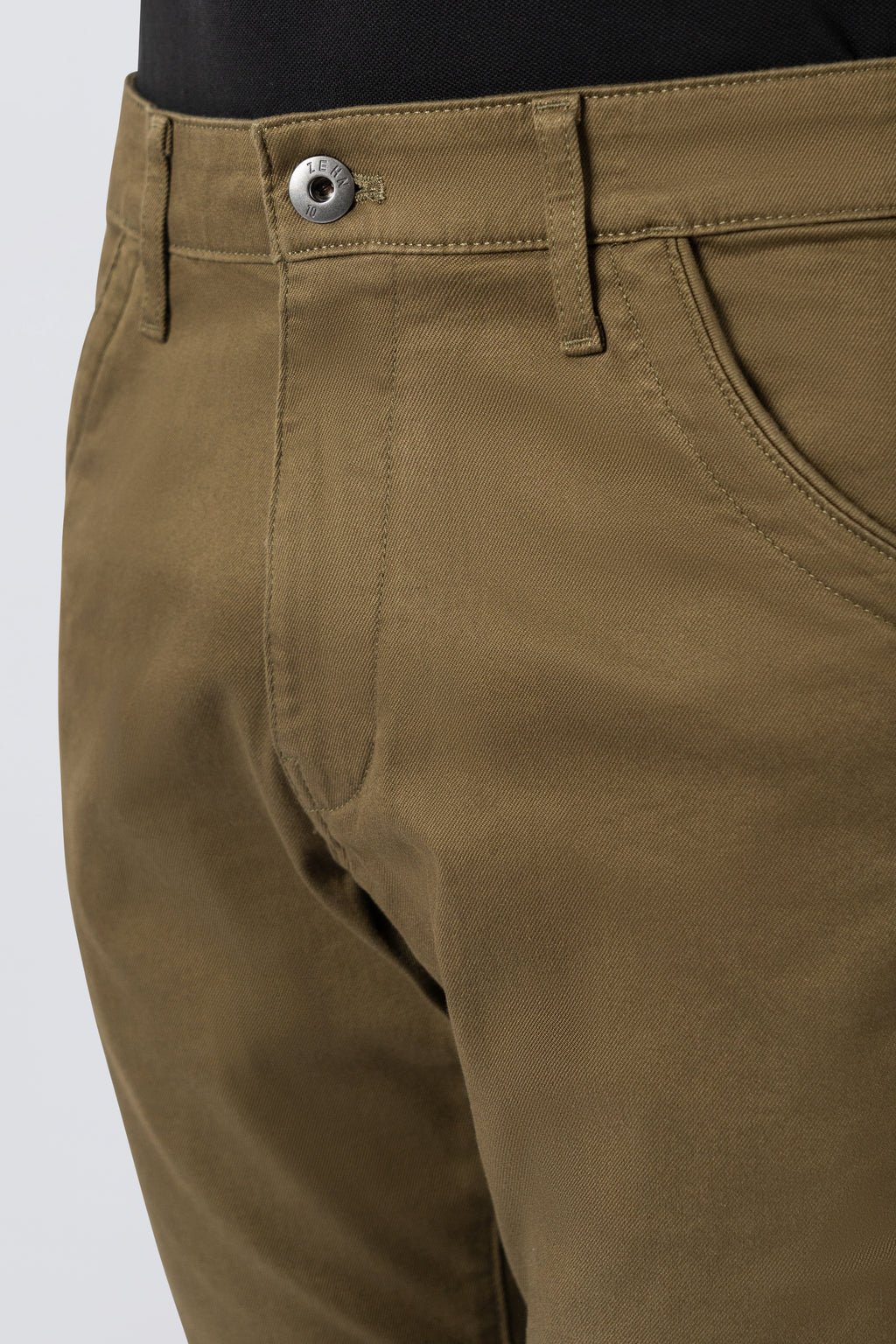 ZEHN Chinohose Herren Stretch Canvas