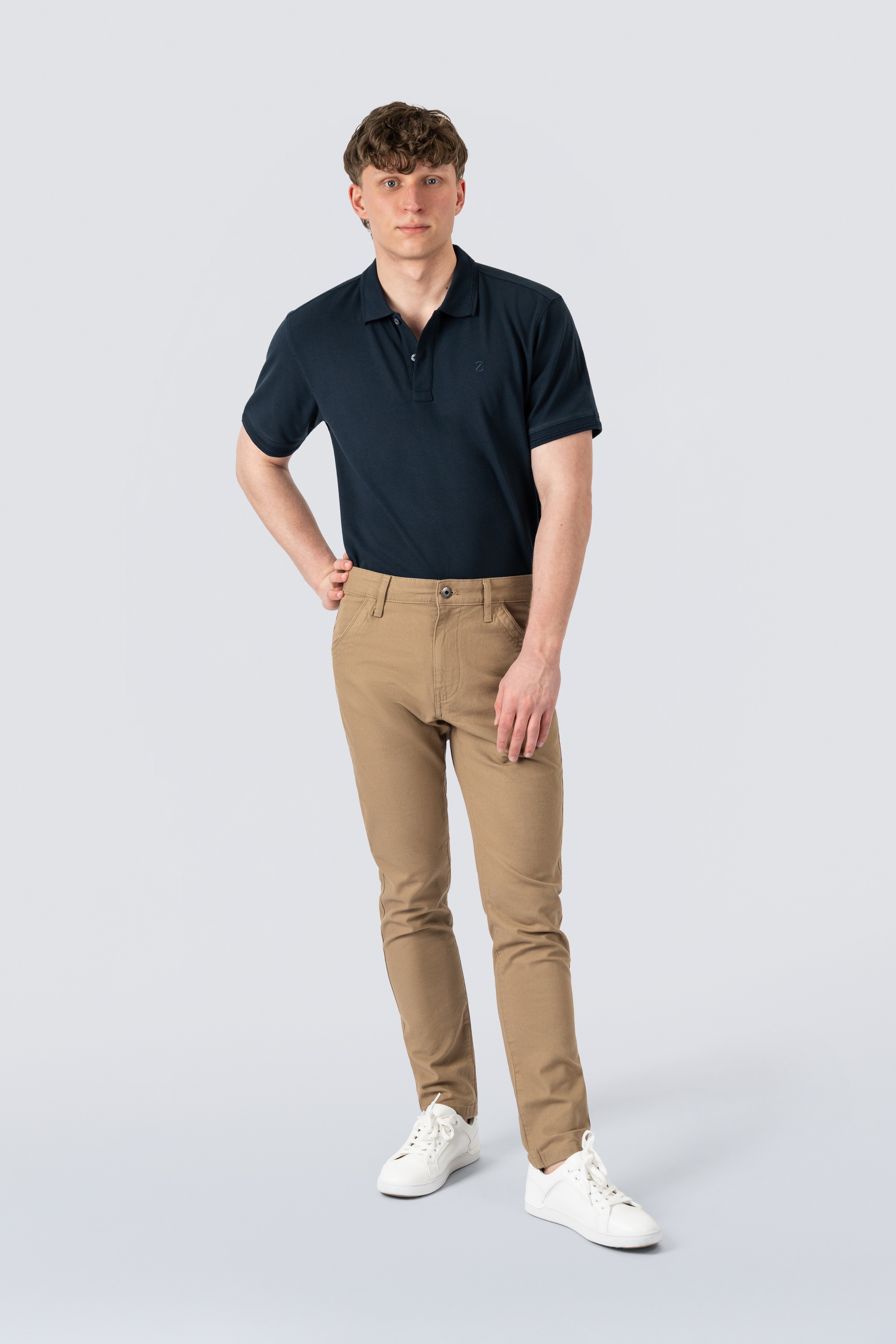 ZEHN Chinohose Herren Stretch Canvas