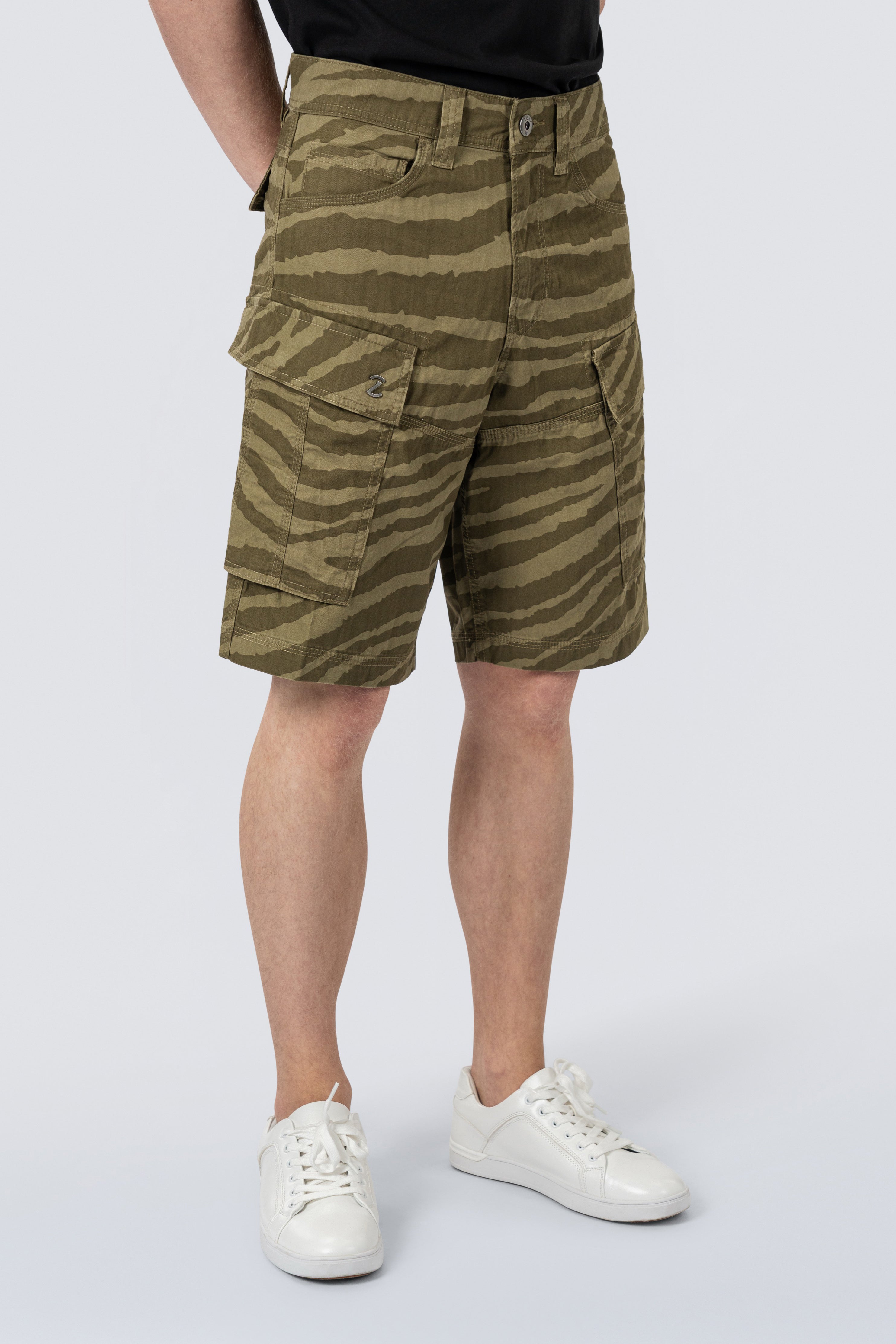 ZEHN Traverse - Herren Utility Cargo Shorts -  Kurze Hose aus Baumwolle mit Cargotaschen (DE/NL/SE/PL