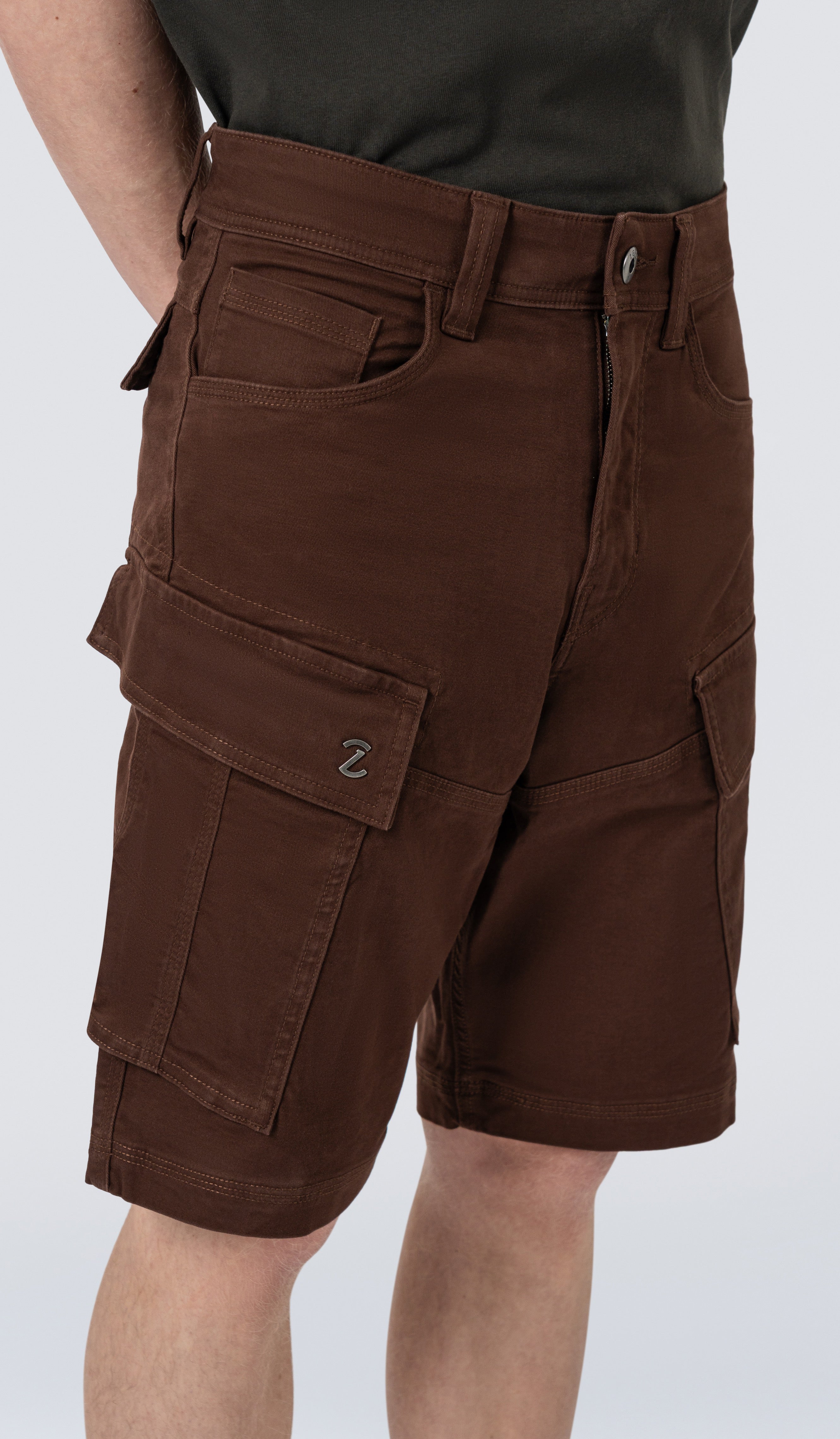 ZEHN Traverse - Herren Utility Cargo Shorts -  Kurze Hose aus Baumwolle mit Cargotaschen (DE/NL/SE/PL