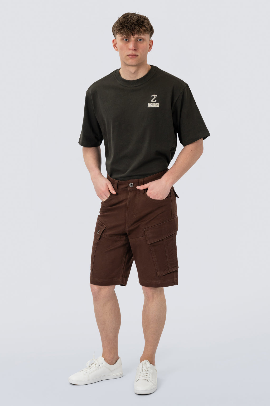 ZEHN Traverse - Herren Utility Cargo Shorts -  Kurze Hose aus Baumwolle mit Cargotaschen (DE/NL/SE/PL